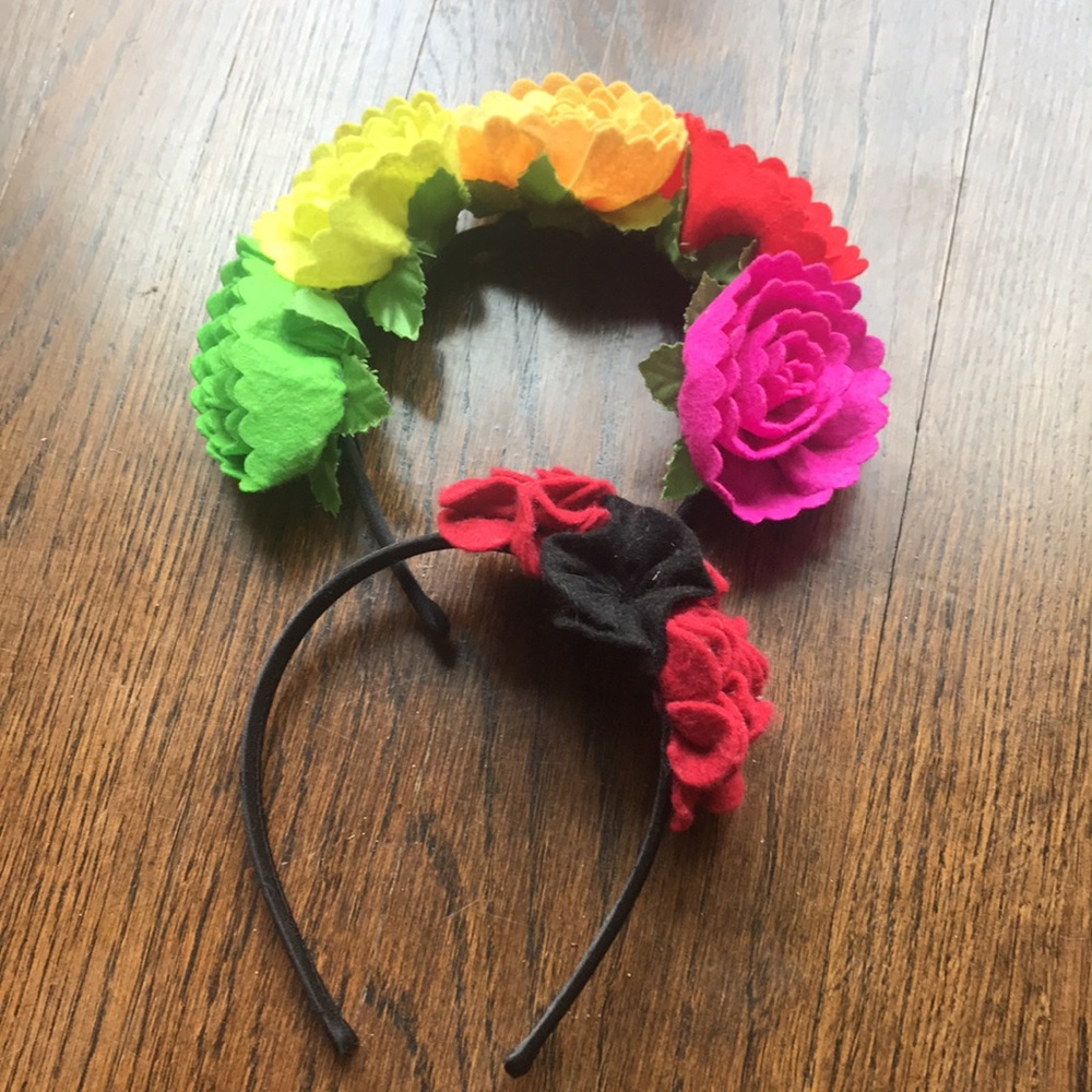 Felt flower headbands
